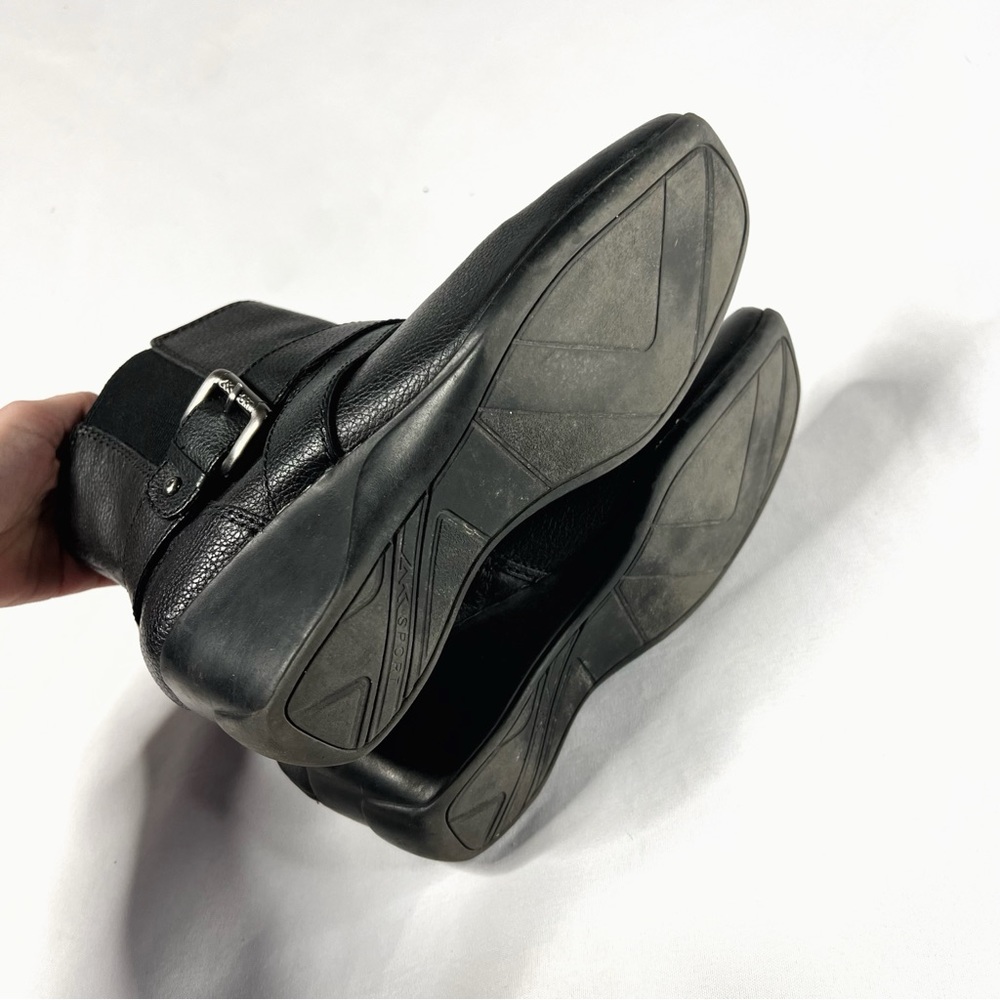 Anne Klein Montague Genuine Leather Ankle Harness Boots Black Size 8 - Picture 8 of 8